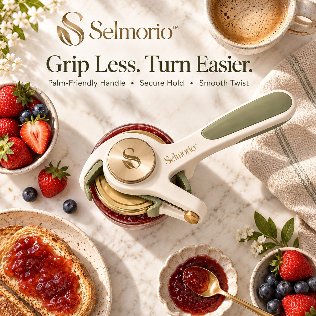 Selmorio™ EasyTurn Effort-Saving Jar Opener