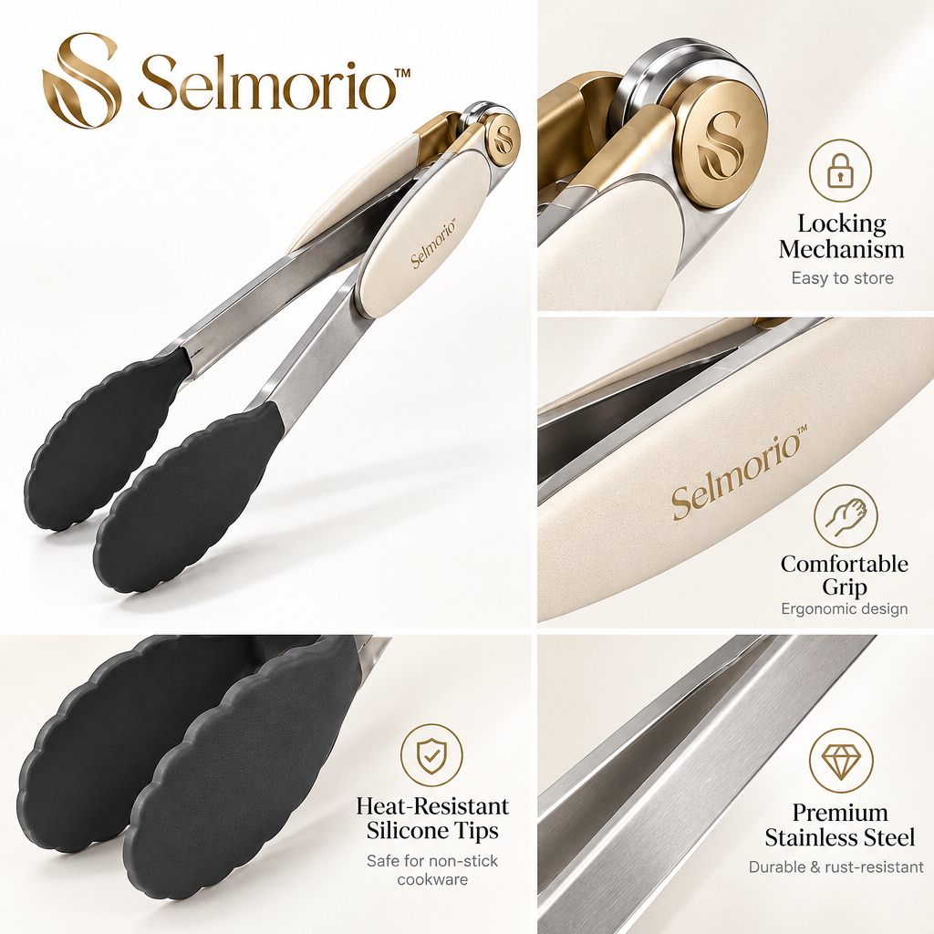 Selmorio™ Palm-Assist Food Tongs