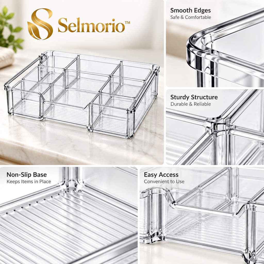 Selmorio™ Refrigerator Pull-Out Organizer