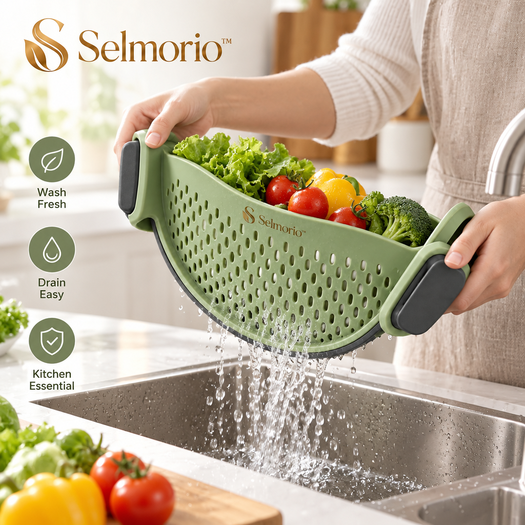 Selmorio™ Easy-Pour Clip-On Pot Strainer