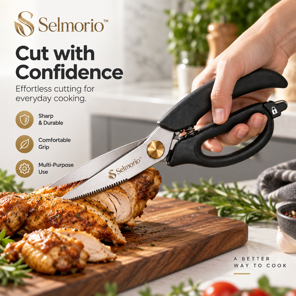 Selmorio™ Easy-Leverage Kitchen Shears